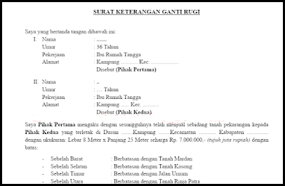 Detail Contoh Surat Pernyataan Tidak Menuntut Ganti Rugi Nomer 16