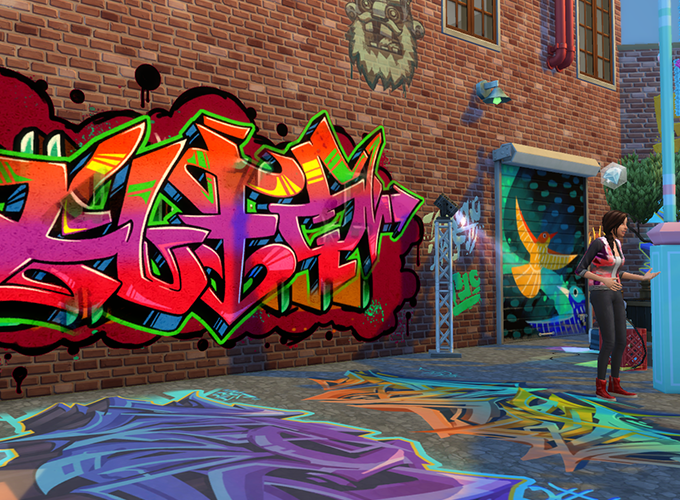 Detail Graffiti Sims 4 City Living Nomer 5