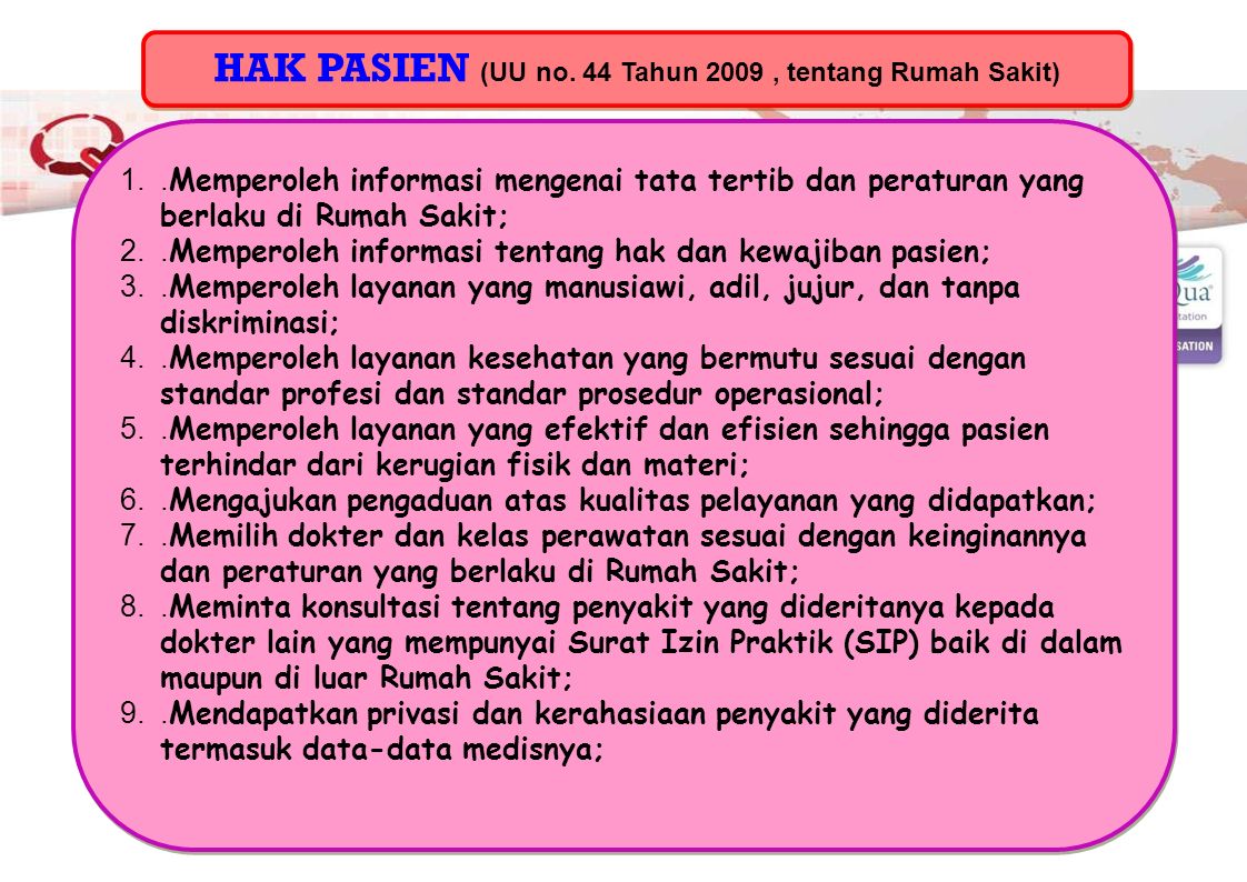 Detail Hak Dan Kewajiban Rumah Sakit Nomer 16