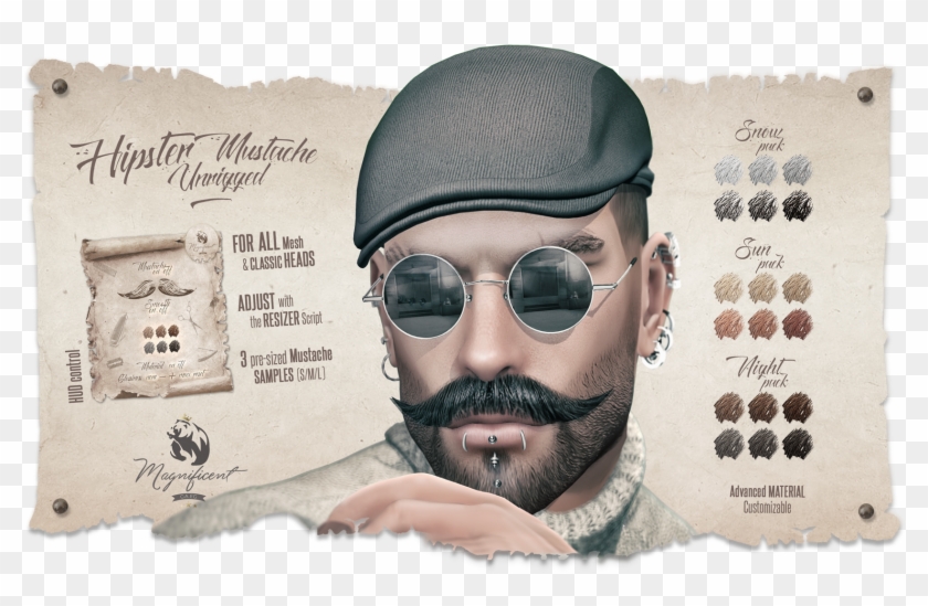 Detail Hipster Mustache Png Nomer 17