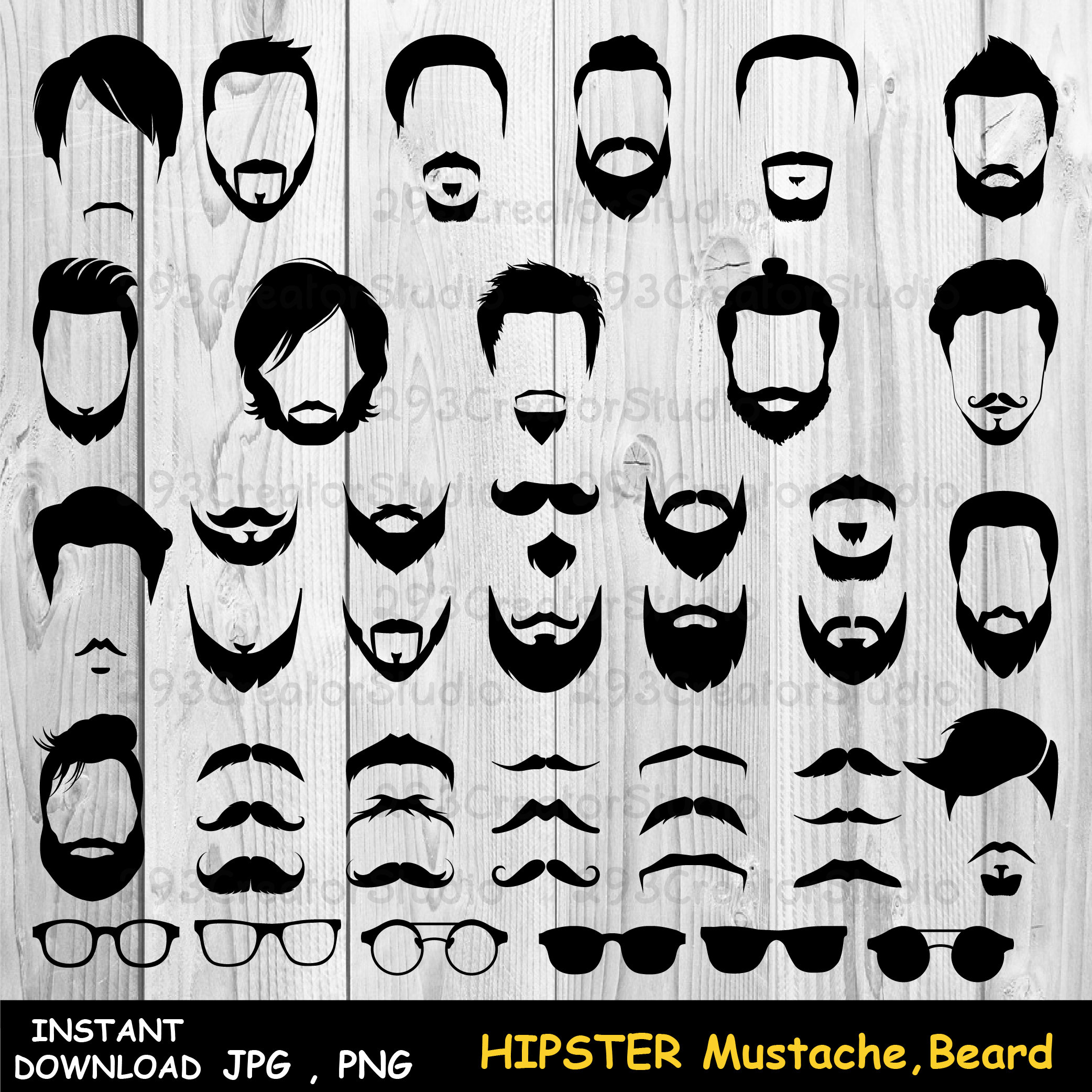Detail Hipster Mustache Png Nomer 45