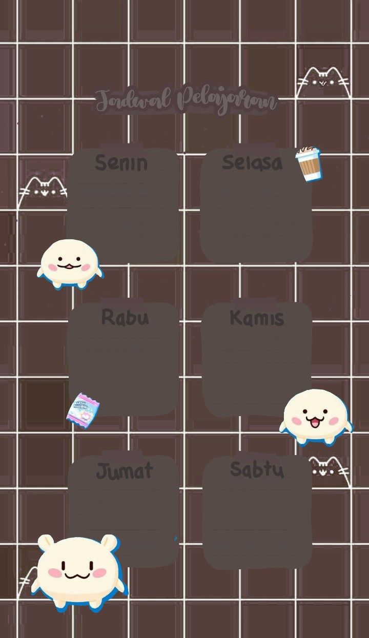 Detail Template Jadwal Pelajaran Aesthetic Nomer 38