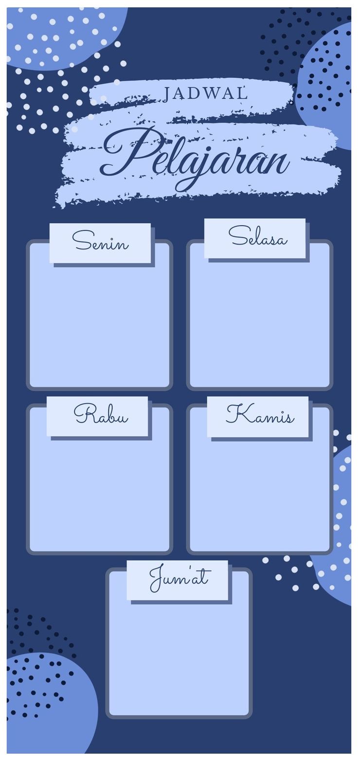 Detail Template Jadwal Pelajaran Aesthetic Nomer 40