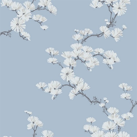 Detail Blue And White Wallpaper Nomer 49