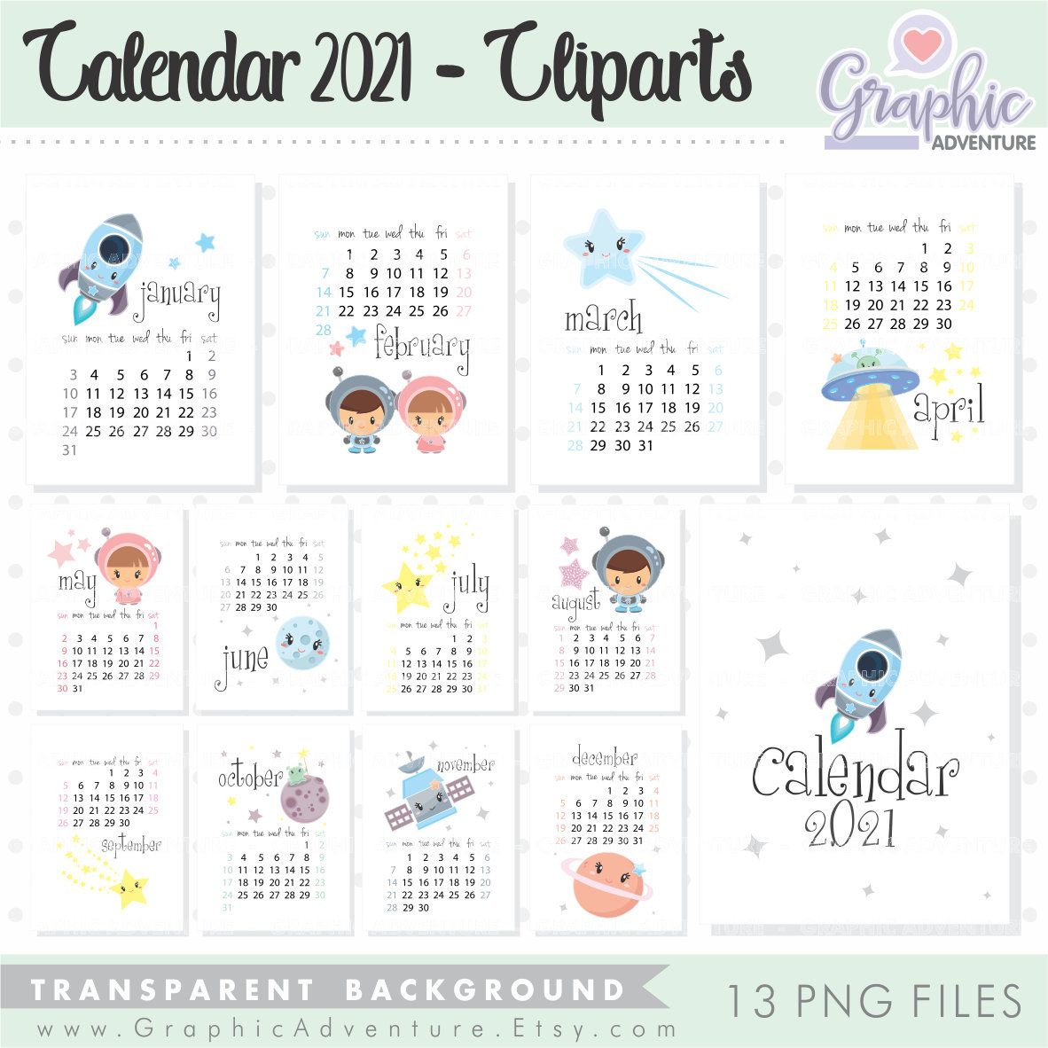 Detail Clipart Calendar 2021 Nomer 9