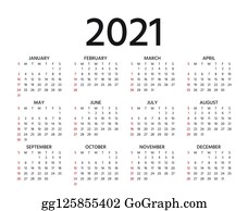Detail Clipart Calendar 2021 Nomer 6