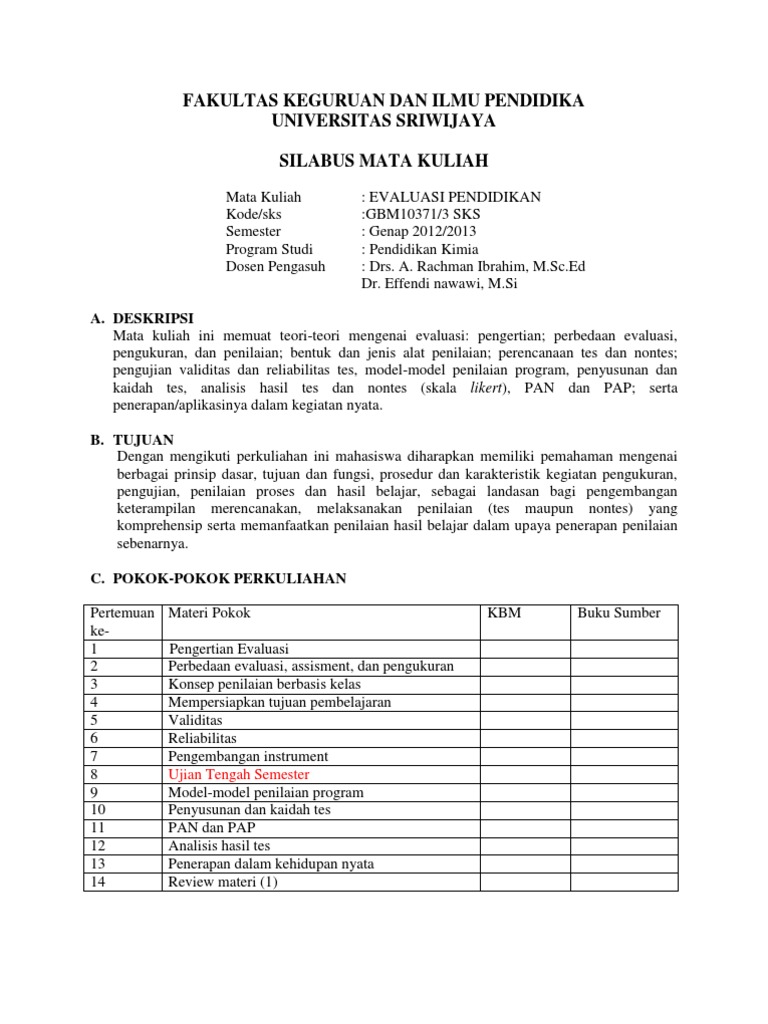 Detail Contoh Evaluasi Pendidikan Nomer 27