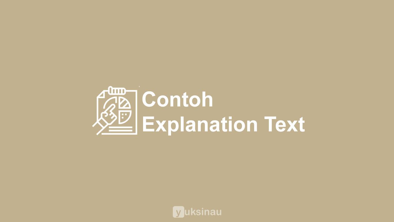 Detail Contoh Soal Text Explanation Nomer 43