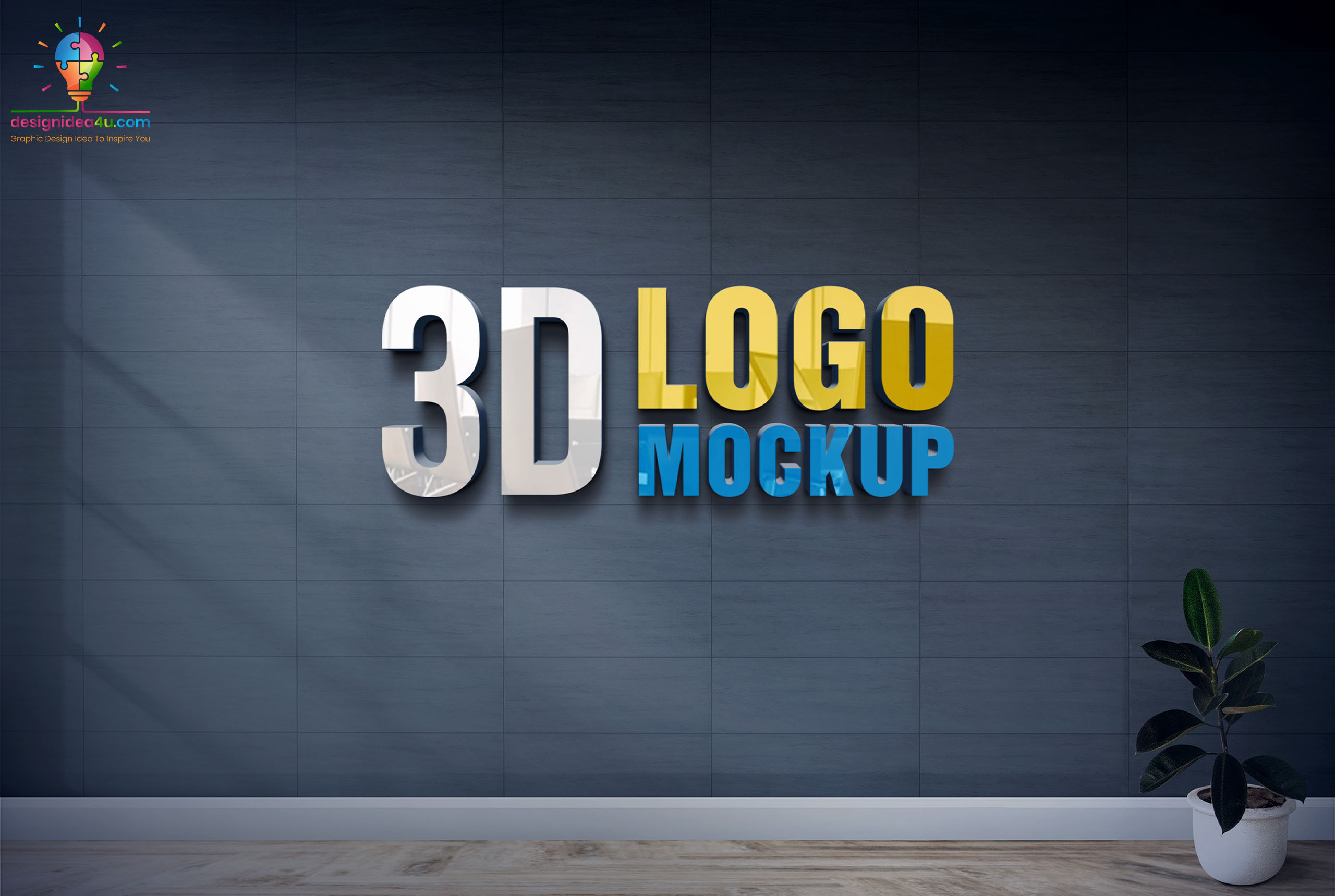 Detail Free Download Logo Mock Up Nomer 36