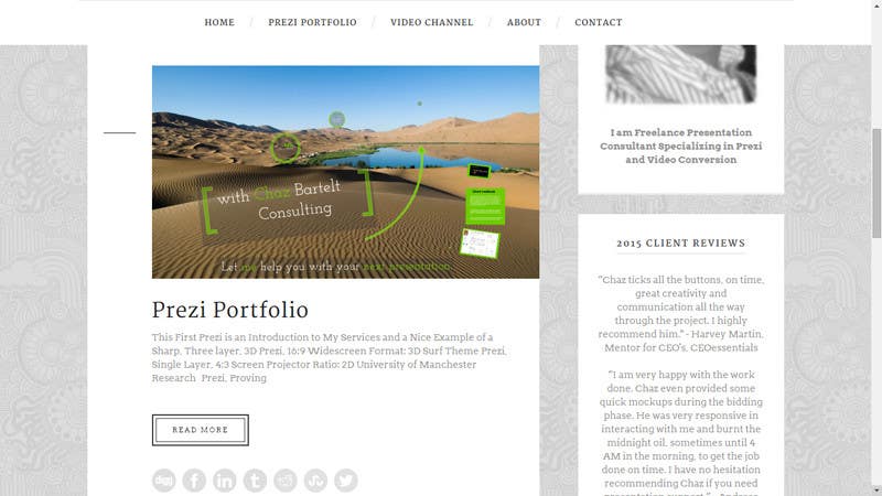Detail Freelance Blogger Template Nomer 45