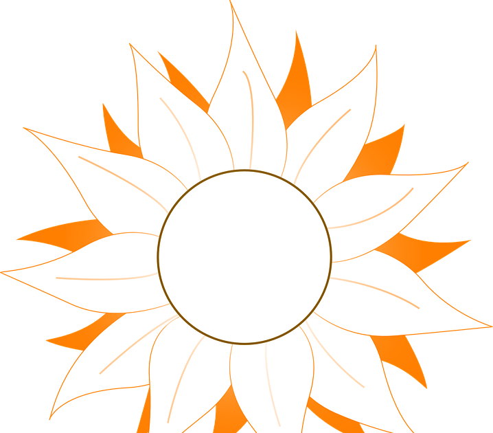 Detail Gambar Bunga Matahari Animasi Hitam Putih Nomer 15