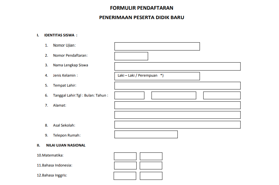 Detail Gambar Formulir Pendaftaran Nomer 32