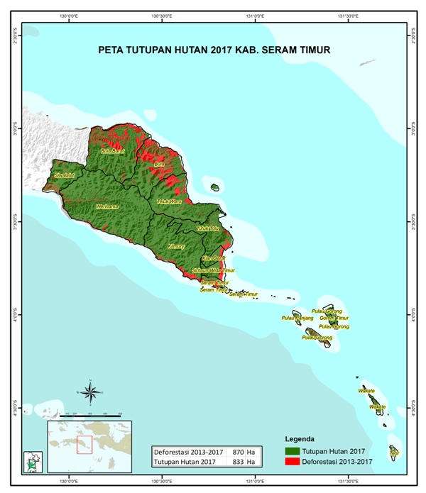 Detail Gambar Peta Seram Bagian Timur Terbaru Beserta Batas Kecamatan Nomer 22