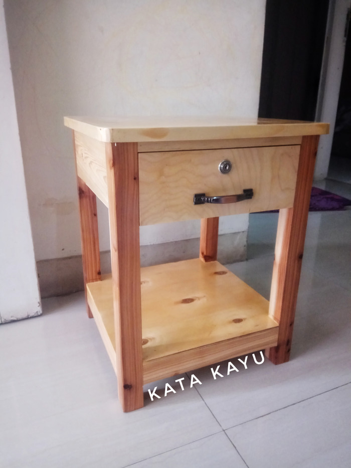 Detail Meja Laci Kayu Nomer 25