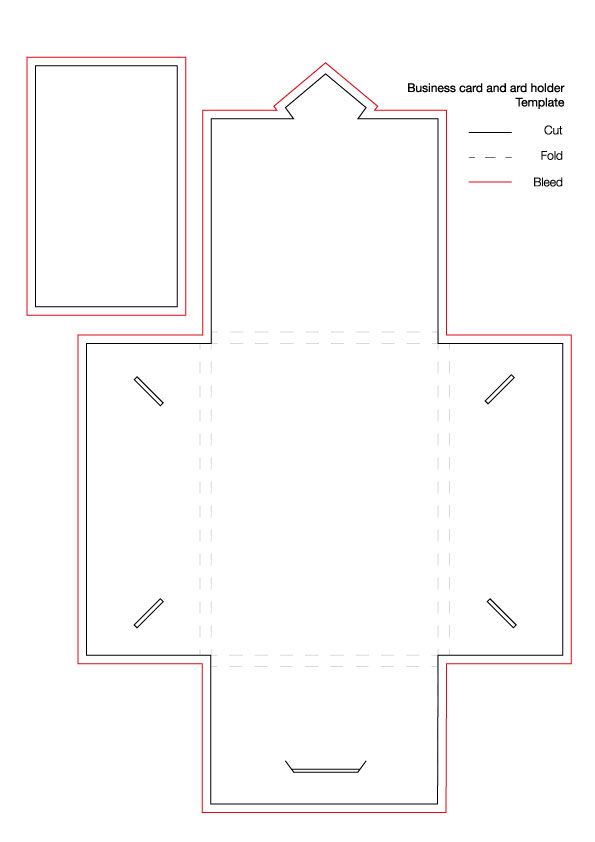 Paper Card Holder Template - KibrisPDR