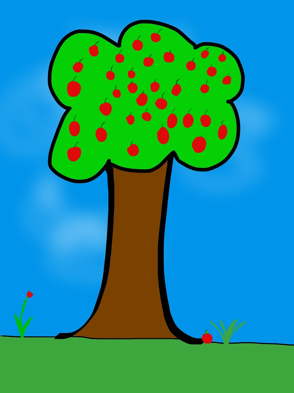 Detail Pohon Apel Kartun Nomer 21