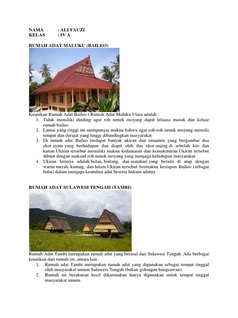 Detail Rumah Adat Tambi Asal Provinsi Dan Keunikannya Nomer 16