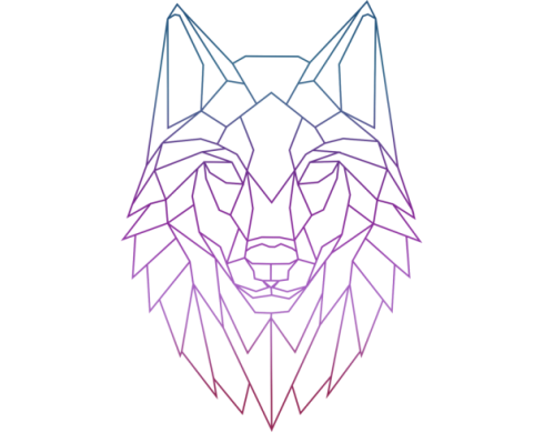 Wolf Geometrisch Tattoo - KibrisPDR