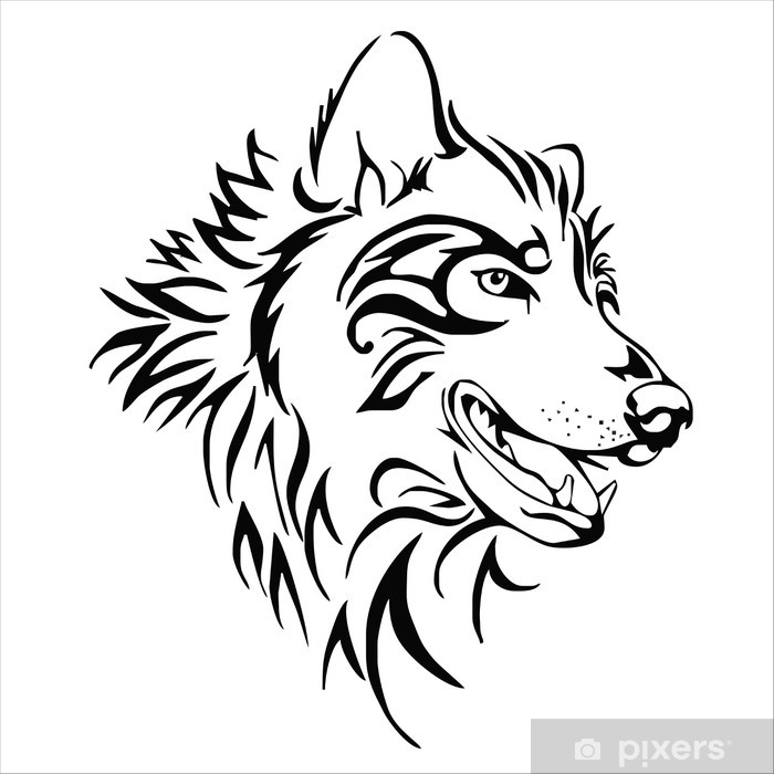 Detail Wolf Geometrisch Tattoo Nomer 15
