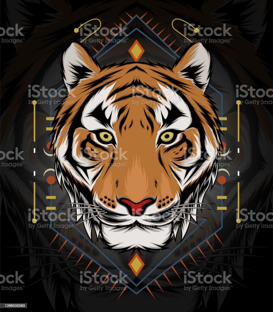 Detail Kepala Harimau Logo Harimau Nomer 17