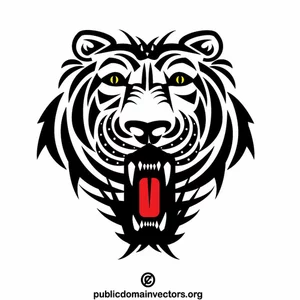 Detail Kepala Harimau Vector Nomer 33