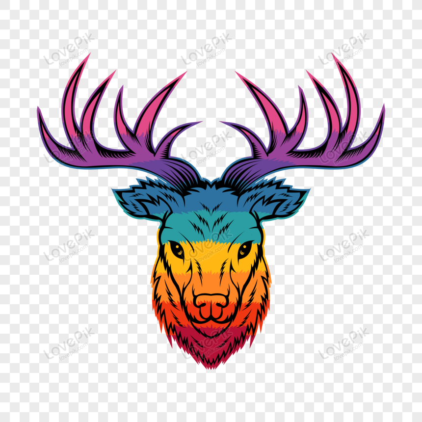Detail Kepala Rusa Vector Nomer 8