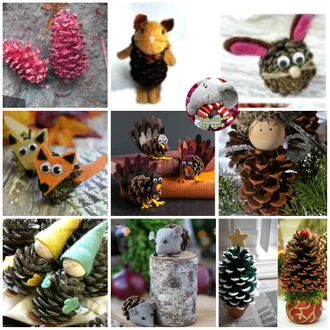Detail Kerajinan Bunga Pinus Nomer 31
