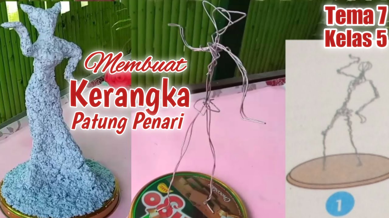 Detail Kerangka Patung Dari Kawat Nomer 3