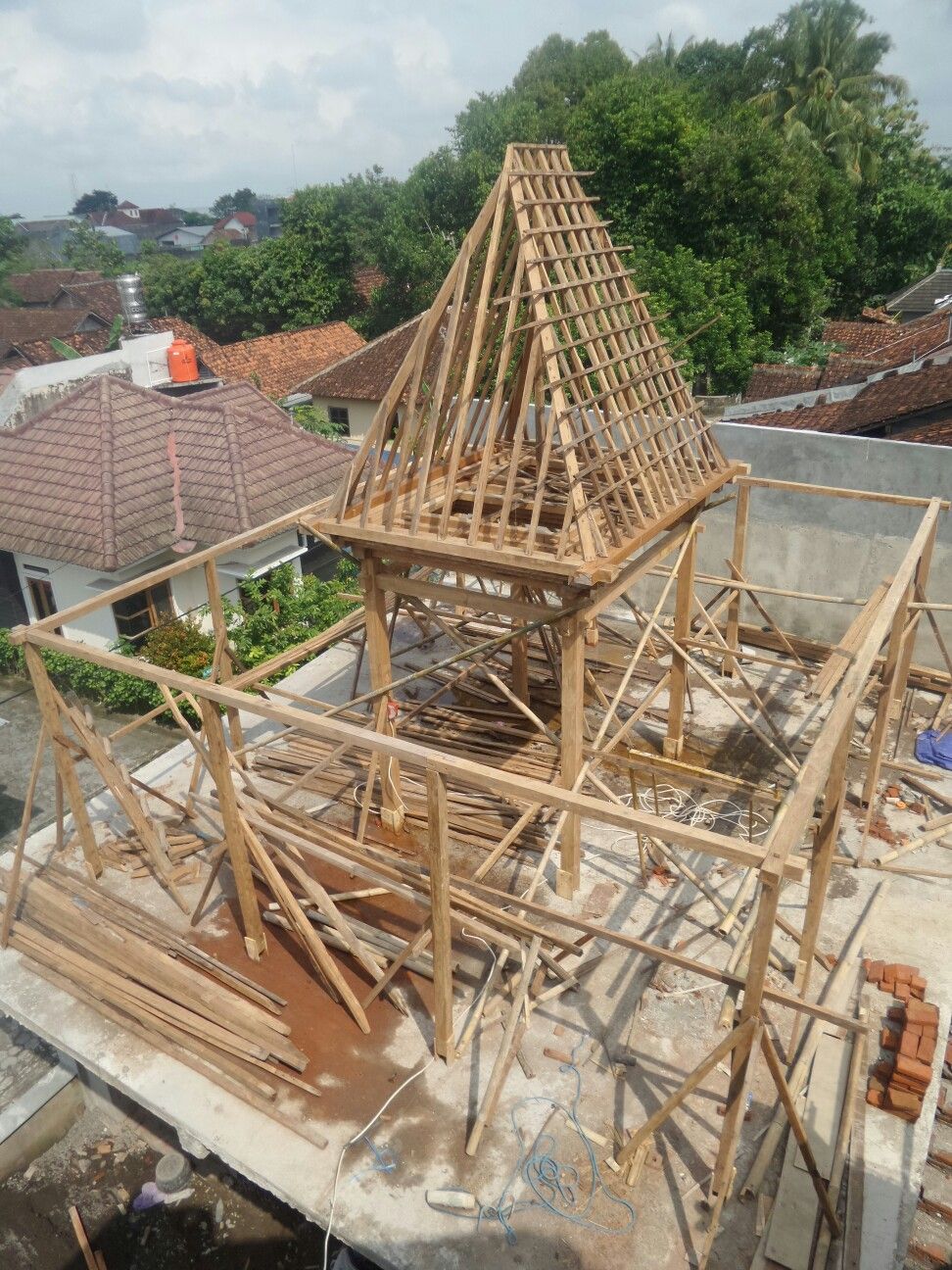 Detail Kerangka Rumah Joglo Nomer 10