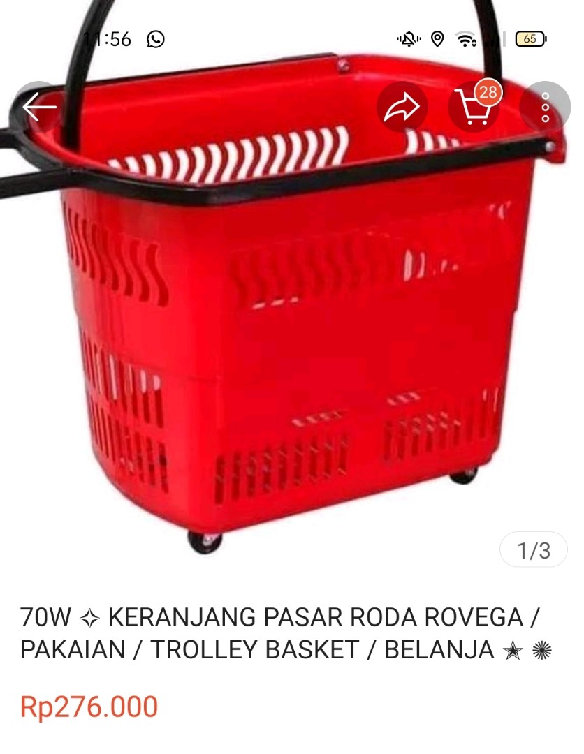 Detail Keranjang Belanja Dorong Nomer 43