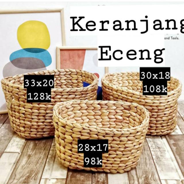 Detail Keranjang Enceng Gondok Nomer 36