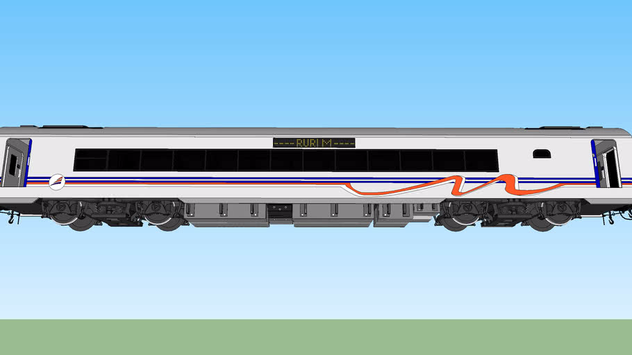 Detail Kereta Api 3d Nomer 2