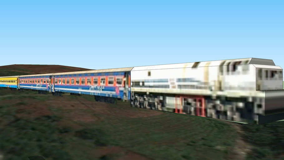 Detail Kereta Api 3d Nomer 9