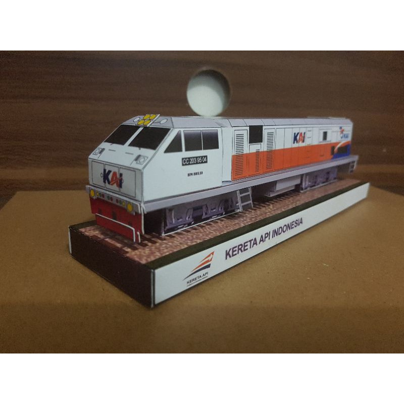 Detail Kereta Kertas Lokomotif Nomer 49