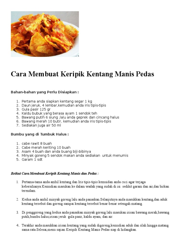 Detail Keripik Kentang Asam Manis Nomer 29