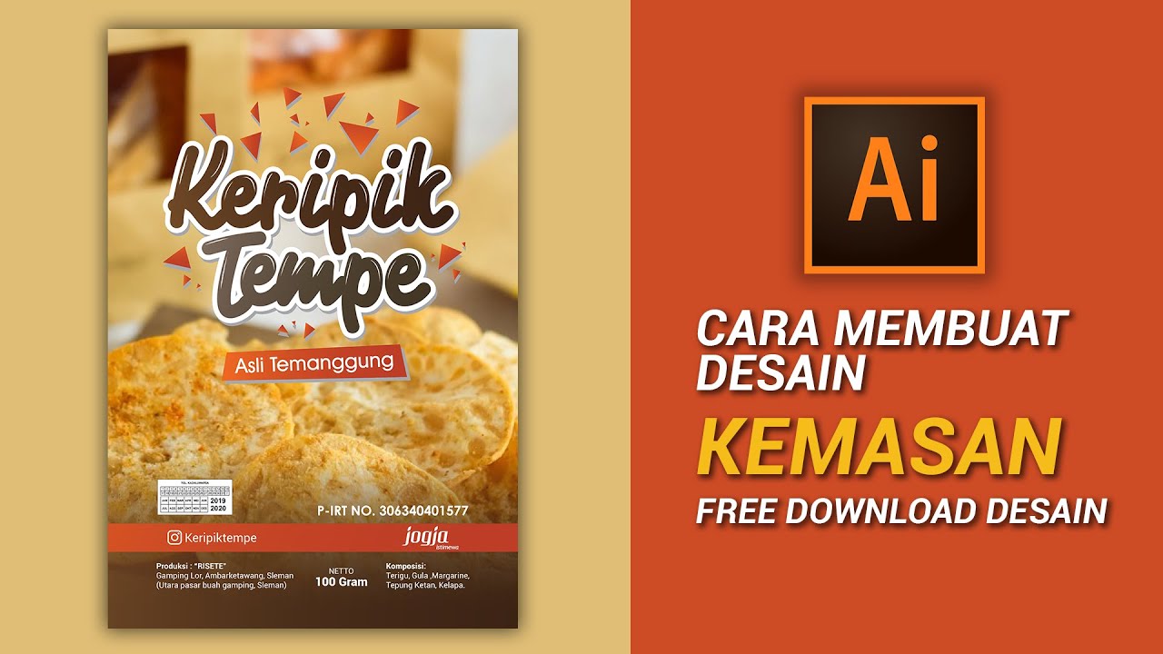 Detail Keripik Tempe Vector Nomer 47