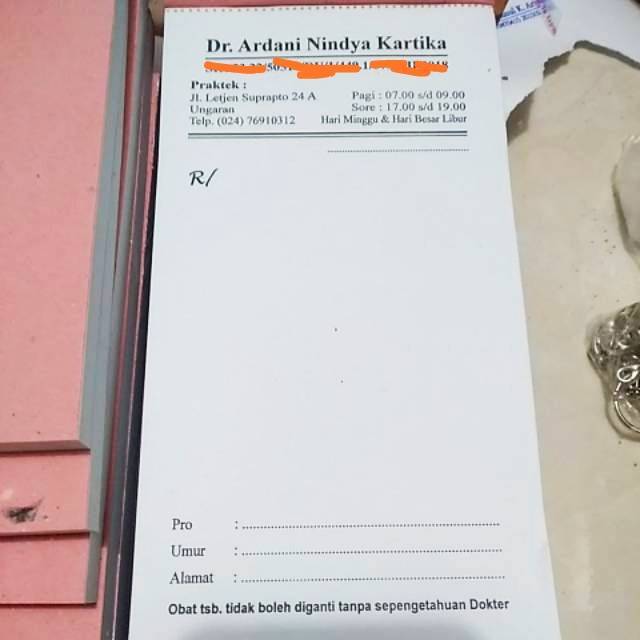 Kertas Resep Dokter - KibrisPDR