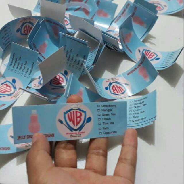 Detail Kertas Stiker Tahan Air Nomer 46