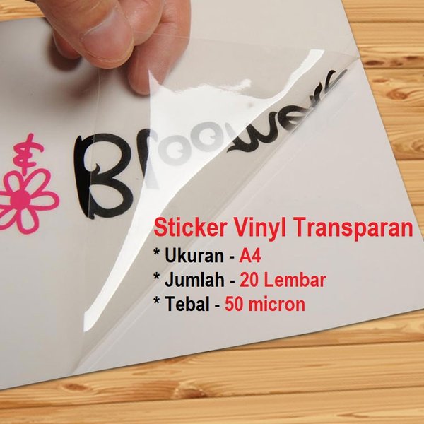 Detail Kertas Stiker Transparan Nomer 20