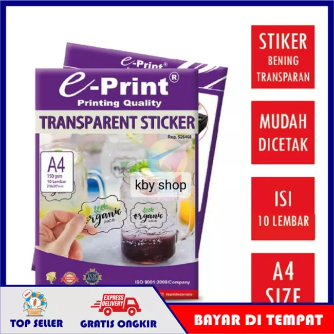 Detail Kertas Stiker Transparan Nomer 32