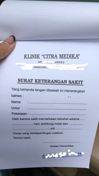 Detail Kertas Surat Dokter Nomer 53