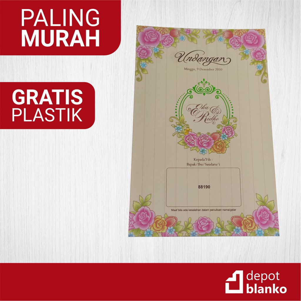 Detail Kertas Undangan Kosong Nomer 52