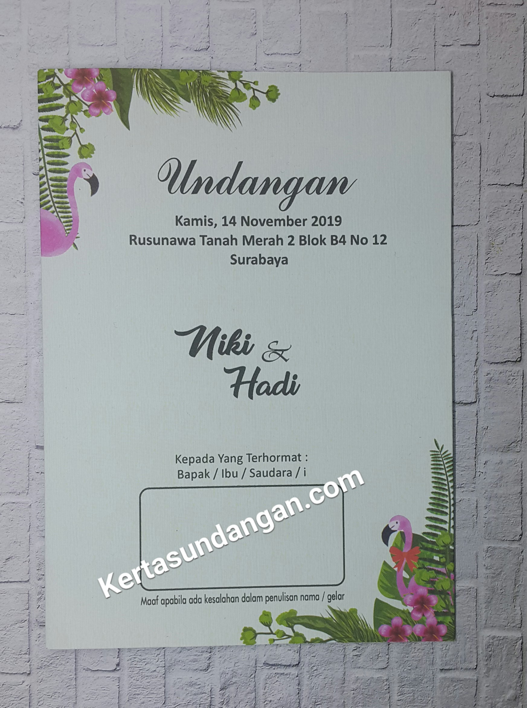 Detail Kertas Undangan Pernikahan Nomer 57