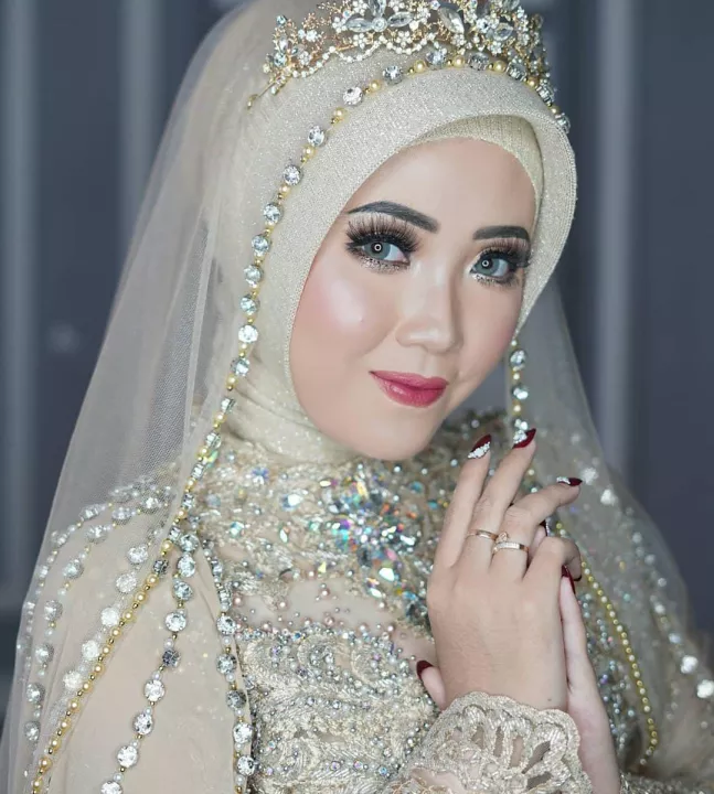 Detail Kerudung Pengantin Modern Nomer 20