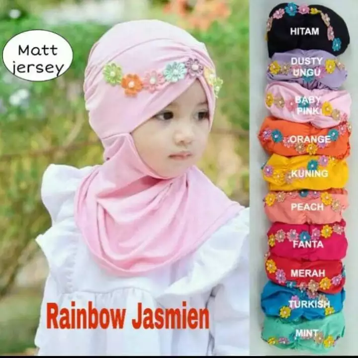 Detail Kerudung Rainbow Nomer 16