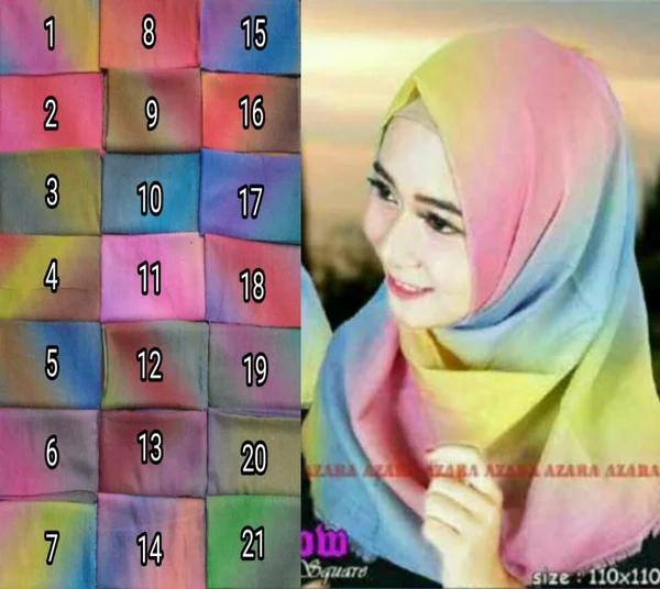 Detail Kerudung Rainbow Nomer 37