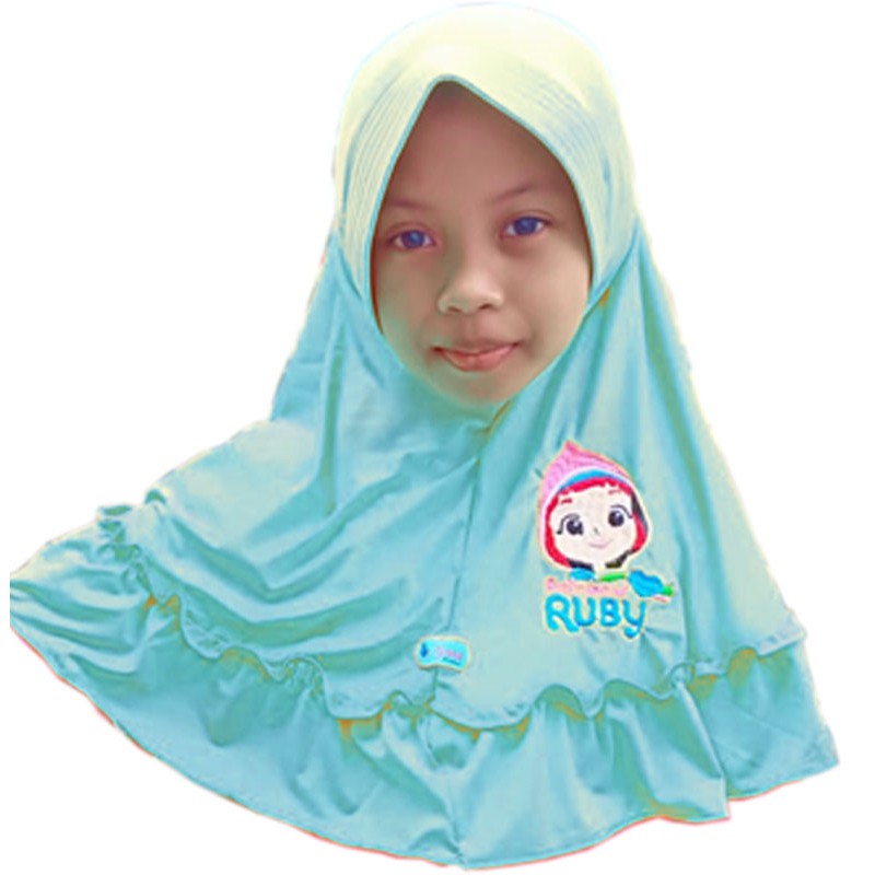 Detail Kerudung Rainbow Nomer 48