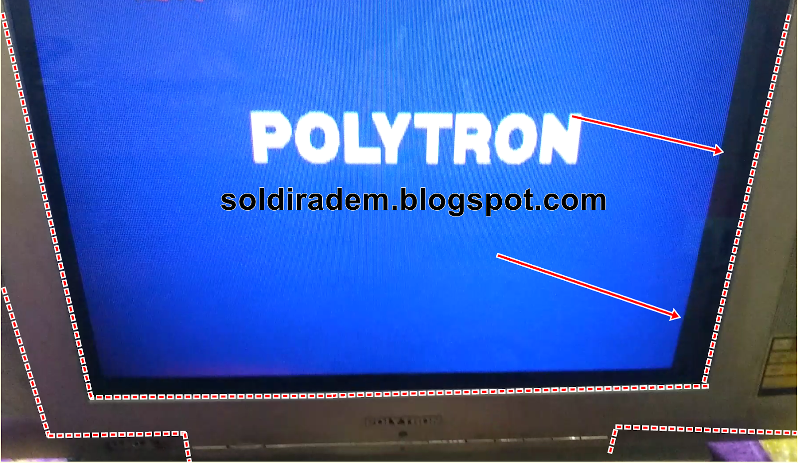 Detail Kerusakan Tv Polytron Gambar Bergaris Bagian Atas Nomer 21