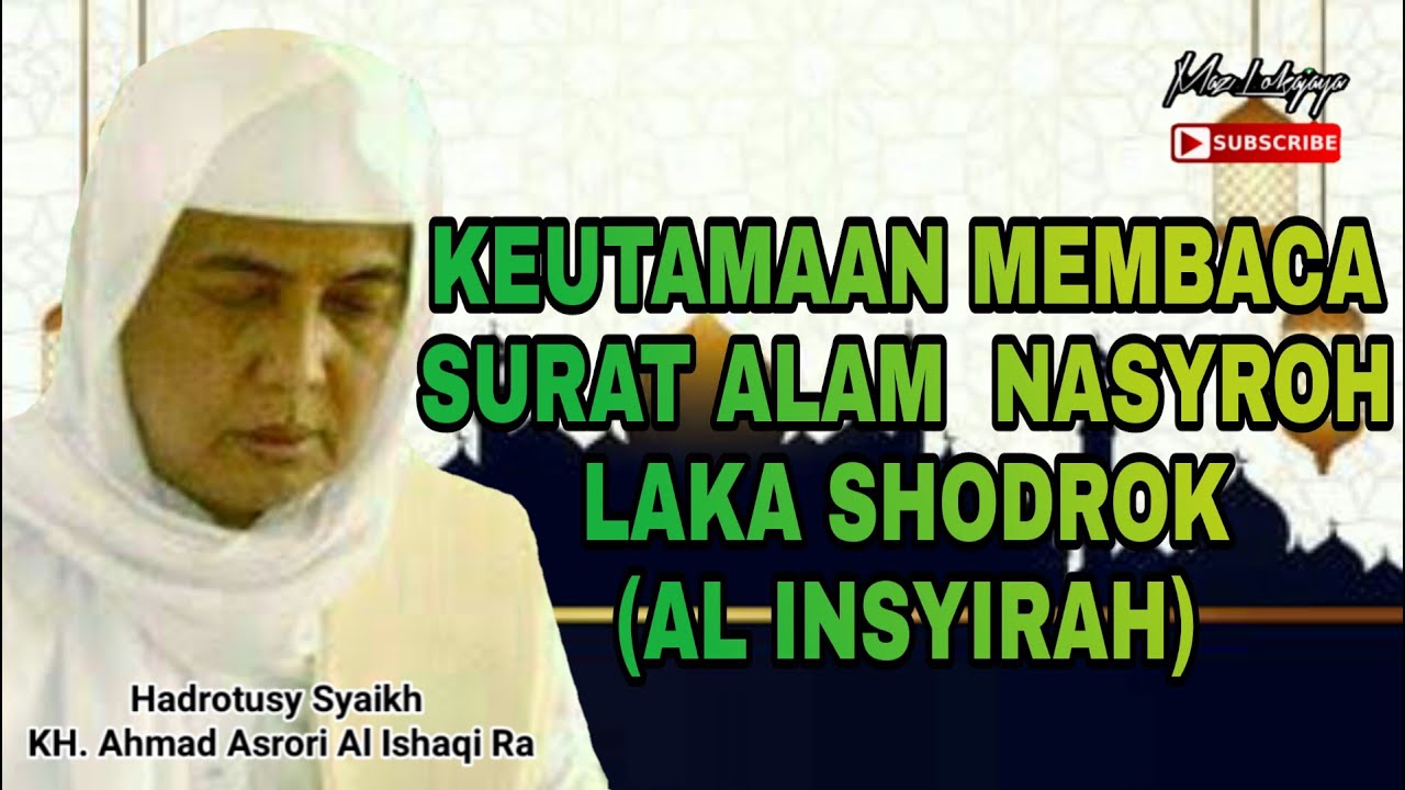 Detail Keutamaan Surat Alam Nasroh Nomer 23