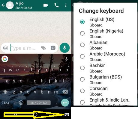 Detail Keyboard Android Nougat Nomer 9